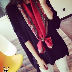 New summer scarf, scarf, European scarves, scarves, scarves, scarves, scarves, scarves, scarves, scarlet scarves, Korean women's red Persian stripes