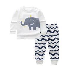 Children, boys, girls, autumn clothing sets, 1-2-3-4-5-6 years old tide underwear sets, pure cotton suits, 2017 new styles All elephants 55#