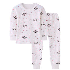 Autumn children thermal underwear sets new men and women baby long johns children sweater line pants Floral Red Monkey 80cm