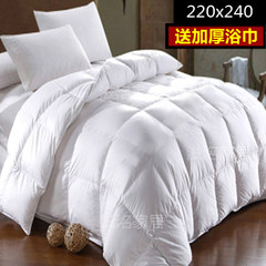 Spring and autumn are exported to Europe and the United States hotel velvet 95 flower fluffy white goose down duvet custom double 220x240 +1 yuan, buy export towels