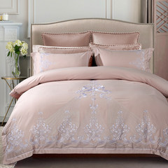 Warm winter 60 thick satin four piece embroidery cotton sanded thorn 1.8m 2.0m bed cotton goods Sentiment jade 1.5m (5 feet) bed