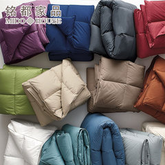 95 white goose down duvet is 100 colorful cotton duvet winter warm double quilt core is thickened 150X210 (fill 500g