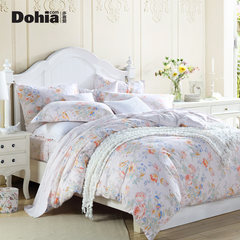 The more popular peached cotton four piece bedding pastoral suite 2017 autumn and winter fragrant incense Bed linen 1.5m (5 feet) bed