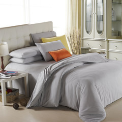 The Korean version is a simple, pure color bedding, four sets of men's bedclothes. The 1.5m hotel has two pairs of sanding three pieces of fine grey grey bed 1.2m (4 ft) bed.