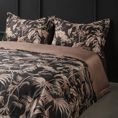 Bai Wen Jia cotton printing four pieces of cotton 100 high-density paragraph 4 sets of bedding sheets Bed linen Roger DG9014 M 1.5-1.8 meter bed (quilt cover 200*230)