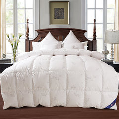 Five star hotel genuine duvet white goose down quilt is the core in the spring and autumn winter was thick warm down feather 200X230cm Swan Lake — print (thick winter quilt)