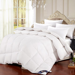 Five star hotel genuine duvet white goose down quilt is the core in the spring and autumn winter was thick warm down feather 200X230cm In the cloud — white (thick winter quilt)