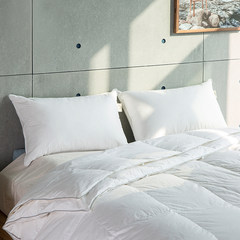 Bai Wen 70% white goose down DUVET QUILT is combined by four core in spring / summer is cool winter 200X230cm Grey piping is
