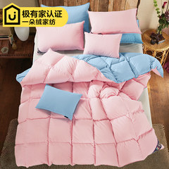 Special offer every day [] genuine duvet white duvet thick warm winter quilt sheet double down students 200X230cm standard double quilt Tender powderblue