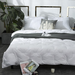 White feather duvet thick warm winter is spring and autumn is the single double quilt in winter was the core Hotel 150x200cm/ thickening LA- down quilt - white