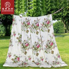 Ruimeng 100 silk cool in the summer is washable cotton is cotton double summer air conditioning in summer was the core of thin quilt 200*230cm [source factory direct supply] Net of flowers [mulberry silk net weight 1 catties]
