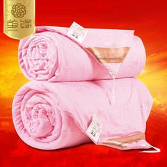 Cocoon silk was authentic high-quality mulberry silk was thickened, winter was air-conditioned by core, winter students were net weight 5 jin 200X230cm Full powder printing 5 jin