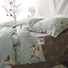 Spring and summer cotton textile bedding, four sets of cotton, American style garden 1.8m bed quilt, suite 1.5m bed products Note: 1.5 and 1.8 sheets are the same size. Other