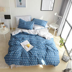 Three / four cotton bedding simple bed linen quilt fitted 1.2/1.5/1.8/2.0 meters Bed linen Elk 1.2m (4 feet) bed