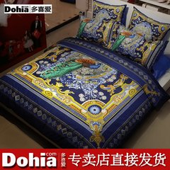 More like new home textiles, high-definition Kam Tong, rich cotton four sets of cotton suite bedding Four sets of pure cotton sheets 1.5m (5 feet) bed