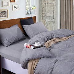 Counter with the Xinjiang long velvet four sets of soft skin, cotton, thickening quilt, bed linen Maxmara grey Other