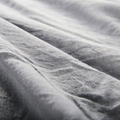 Bai Wen Jia cotton four piece suite linen sheets simple simple color cotton bedding Bed linen AW206 interpretation M 1.5-1.8 meter bed (quilt cover 200*230)