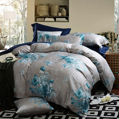 The high-end Vintage cotton four set 60 cotton satin sheets European high-density bedding Sinya 1.5m (5 feet) bed
