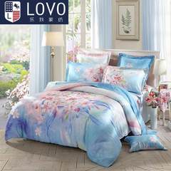 Carolina textile LoVo four piece spring suite Tencel European cotton bedding quilt 17 New Lily fragrance (double Tencel) 1.5m (5 feet) bed