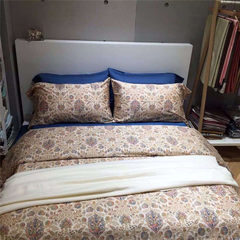 Class a process and the wind foreign cotton satin 60 printing four pieces of bedding Kirsten 1.5m (5 feet) bed