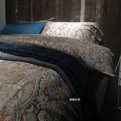 Class a process and the wind foreign cotton satin 60 printing four pieces of bedding Kaman 1.5m (5 feet) bed