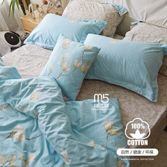 Cotton textile bedding set of four cotton 1.8m sheets by Korean garden suite 1.5m fitted bed Bed linen Other