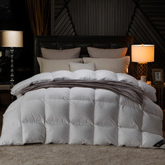 Five star hotel 95% white goose down duvet is core thick warm winter was cotton jacquard double quilt 200X230cm (thickening) Verona - white love