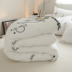 Cotton, winter and winter warm quilt, quilt core, cotton air conditioning room, 2 meter double quilt, student dormitory, single winter 2*2.3 meters 6.5 Jin Big eyes with tassels