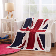 The United States, Britain flag, meters, flags, blankets, blankets, double thickening nap blanket, office air conditioning blanket, towel quilt 229x230cm English flag hemming