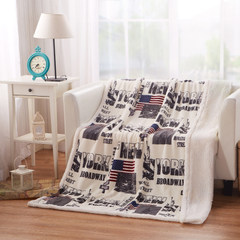 The United States, Britain flag, meters, flags, blankets, blankets, double thickening nap blanket, office air conditioning blanket, towel quilt 229x230cm New York impression hemming