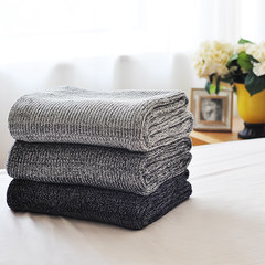 Sleepy fish bone, cotton double knit blanket, thickening towel, office nap blanket, single air conditioner blanket 229x230cm