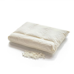 Bai Wen Jia natural latex pillow cotton neck pillow latex particle height adjustable pillow single latex pillow Six partition