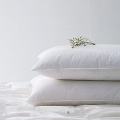 Feather velvet pillow, single pillow, 48*74cm Hotel, pillow for hotel, fluffy pillow core, inner bladder core White [one pack]