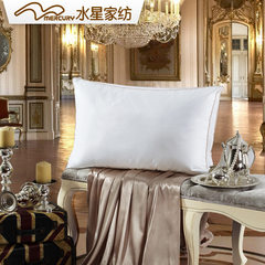 Mercury textile adult neck pillow genuine single feather soft pillow pillow dual stereo divider breathable velvet pillow