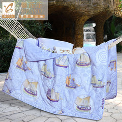 Anna textile Hing Lok air conditioning is thin summer was the core quilt cotton print seven hole is set sail in summer 203X229cm Pure cotton printing, seven hole summer quilt