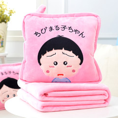 Car pillow quilt pillow cushion dual-purpose office coral carpet nap pillow air conditioning is OEM Super square pillow: 55X55cm Sweet pink grievance