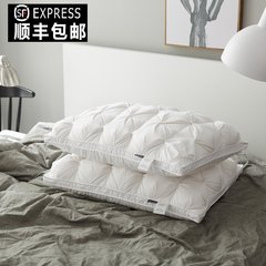 Feather pillow five star hotel pillow adult white goose neck on a single super soft goods export Elegant down pillow (one)