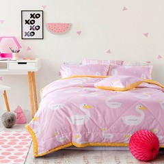 Cotton summer cool quilt double summer single quilt quilt pure cotton air conditioning quilt is summer thin quilt core special price ordinary goose 40 220*240 yellow duck