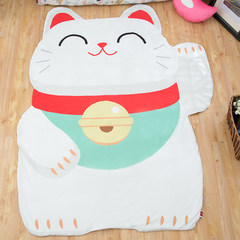 Children's thin quilt can be washed, air-conditioned by single lunch, simple double cartoon summer cool quilt student dormitory summer quilt 40 150*210 of common goose Fortune meow