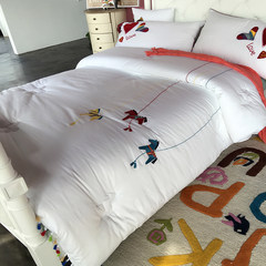 Quilt winter is thickened, warm quilt core, double air conditioning, cotton, cotton dormitory, students single bed, spring and autumn quilt 150*200m about 5.5 Jin Playful