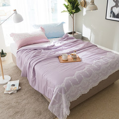 The princess silk lace summer cool summer wind air is cool in the summer is pink 200*230 silk quilt 229x230cm Norris - Purple
