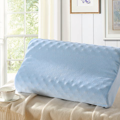 Lovo Carolina textile life latex pillow massage bedding single pillow cervical pillow adult memory Massage type latex pillow - blue 35*58