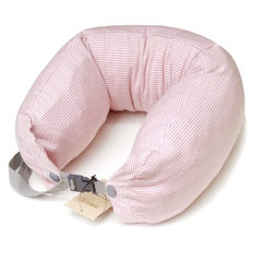 Multifunctional natural latex particles of U type U neck protecting pillow shaped plane travel pillow pillow cervical pillow lunch White Pinstripe