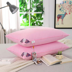 Five star hotel cotton white goose feather pillow feather pillow pillow neck protecting pillow sleep help single pillow special offer Pink feather pillow one