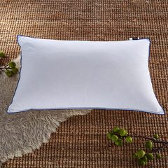 Five star hotel 50% Syria blue pillow pillow cotton soft white down feather pillow pillow student cotton 50% white feather / hard pillow