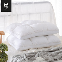 Silk down memory pillow, pillow pillow, pillowcase, 2 pairs of adult neck pillow, wedding Hotel, student pillow 48*74cm