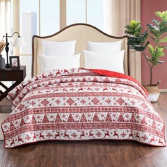 Red deer, snow quilted, air conditioning by summer cool, single dormitory, children's thin quilt, washable special package mail 230x250cm As shown in unit price