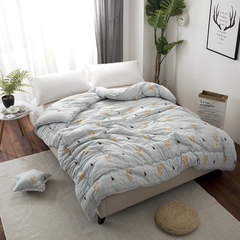 Super soft winter quilt, spring autumn and winter by double air conditioning bedding thickening, warm wash quilt core 2 meters X2.3 meters 200X230cm thicken 6.8 Jin Cactus