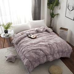Super soft winter quilt, spring autumn and winter by double air conditioning bedding thickening, warm wash quilt core 2 meters X2.3 meters 200X230cm thicken 6.8 Jin Mulberry dye