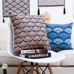 With Japanese style and cotton pillow sofa cushion bedroom bedside back office windows on the pillow waist pillow Pillow case Wind and love nets